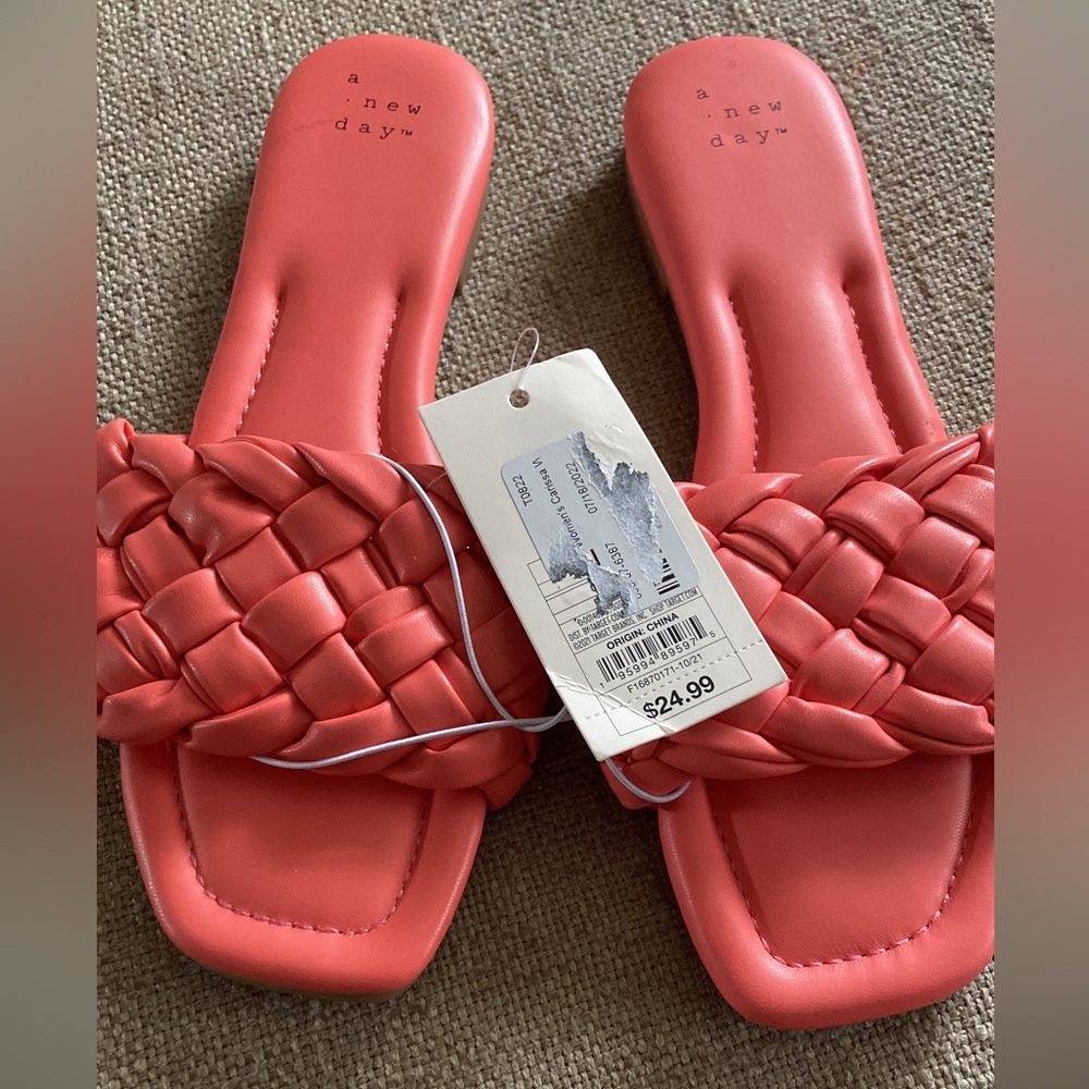 Pink colored Sandals by a new day